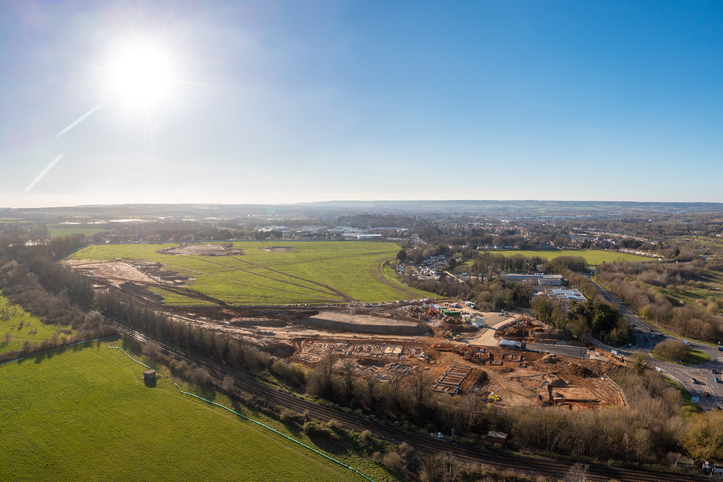 The Poppies New Homes In Aylesford Kent David Wilson Homes   Hermitage Aerial 