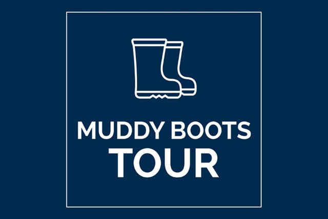 Infographic of muddy boots event